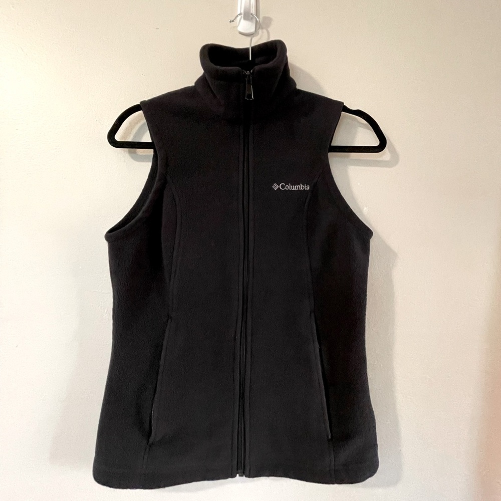 Columbia Women’s Benton Springs Black Fleece Full Zip Vest XS